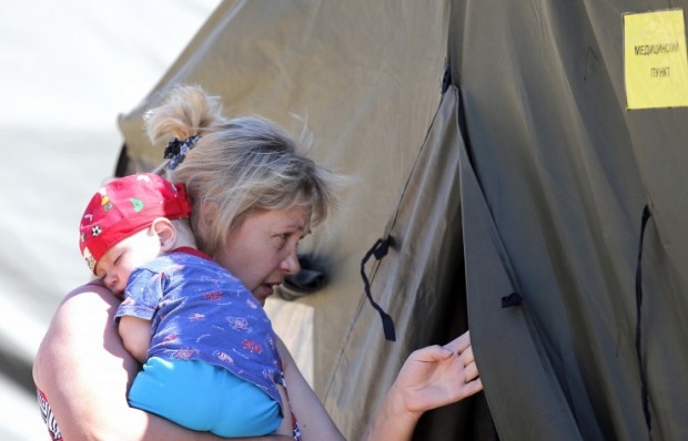 EMERCOM medical tent in Rostov. Photo by ITAR TASS.